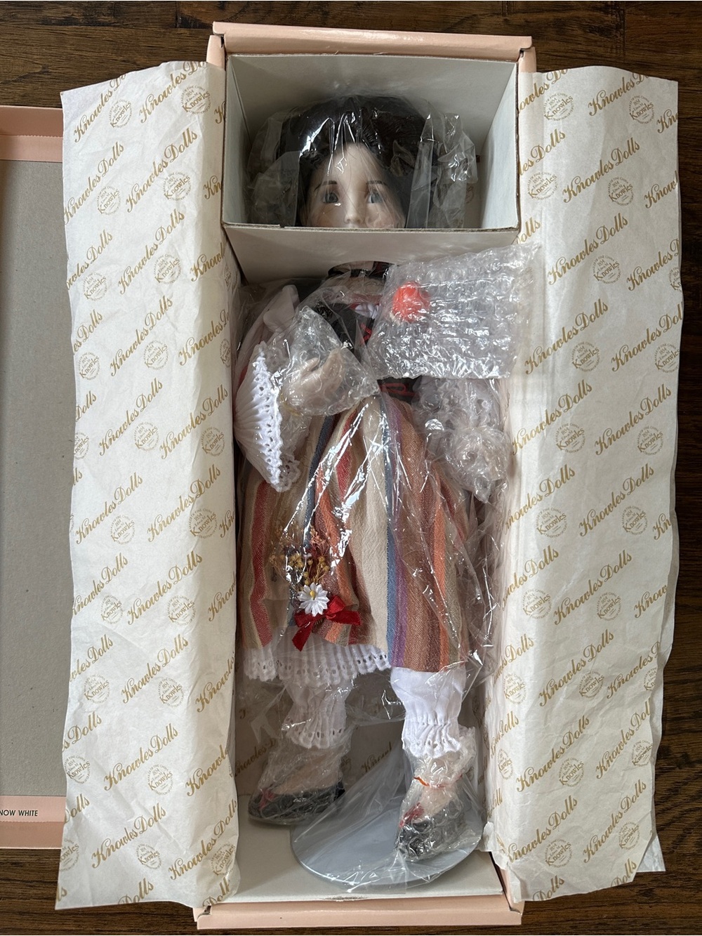 Knowles Snow White Doll Heroines From The Fairy Tale Forests Doll in box vintage